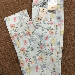 Floral print jeggings